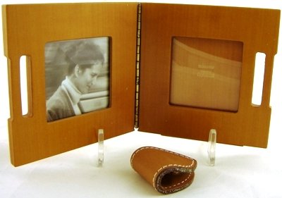 Hermes pearwood folding photo frame - 3
