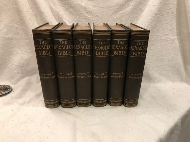 The Hexagot Bibles 1901 6 Volumes Large Scale - Perfect Condition (1 of 3)