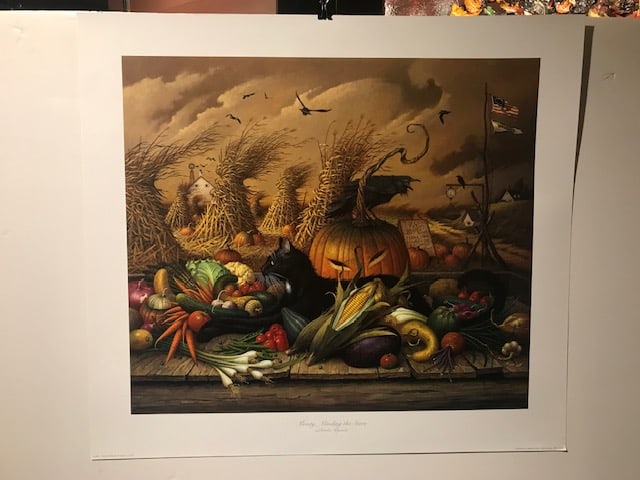 Charles Wysocki "Monty Minding the Store" Limited Edition Print: Charles Wysocki "Monty Minding the Store" Limited Edition Print COA Unframed