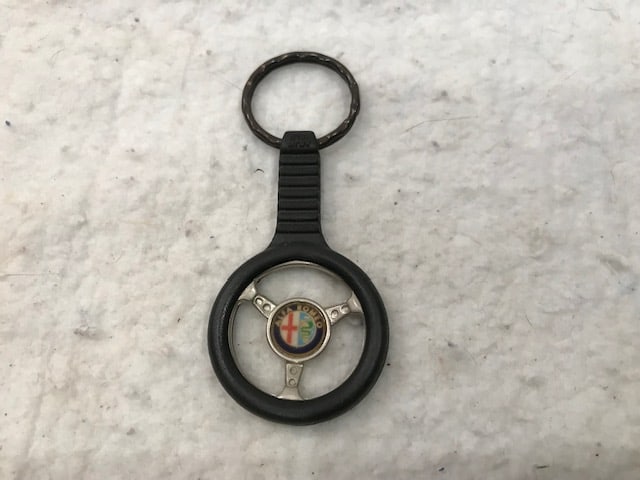 Alfa Romeo Key Chain: Alfa Romeo Keychain. Size: 6" w x 3"d x 2"h
