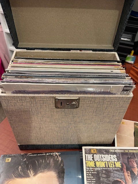 Lot of Approx 50 Vinyl Records from 50's and 60" Rick Nelson Etc. in Case (1 of 3)