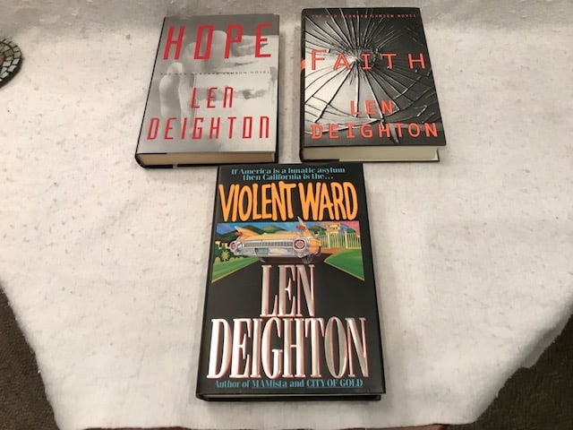 Lot of Len Deighton First Edition Novels 3 Volumes (1 of 1)