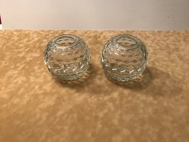 Fostoria America Covered Candle Holders (1 of 2)