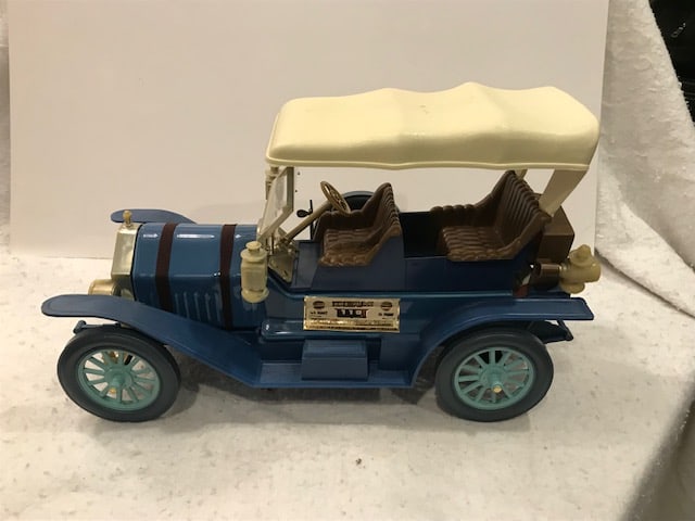 Jim Beam Decanter Thomas Flyer Blue/Cream - Sealed (1 of 4)