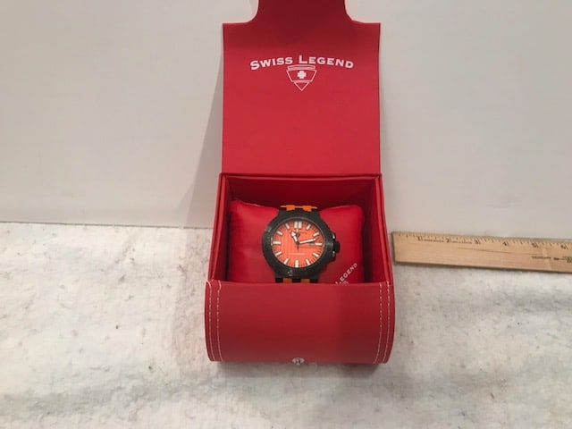 Collector Watch Swiss Legend Challenger Orange in Box (1 of 3)
