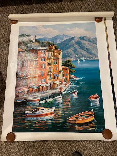 Canvas Print Amalfi Coast Real Nice Large Art Piece 48" x 36" (1 of 2)