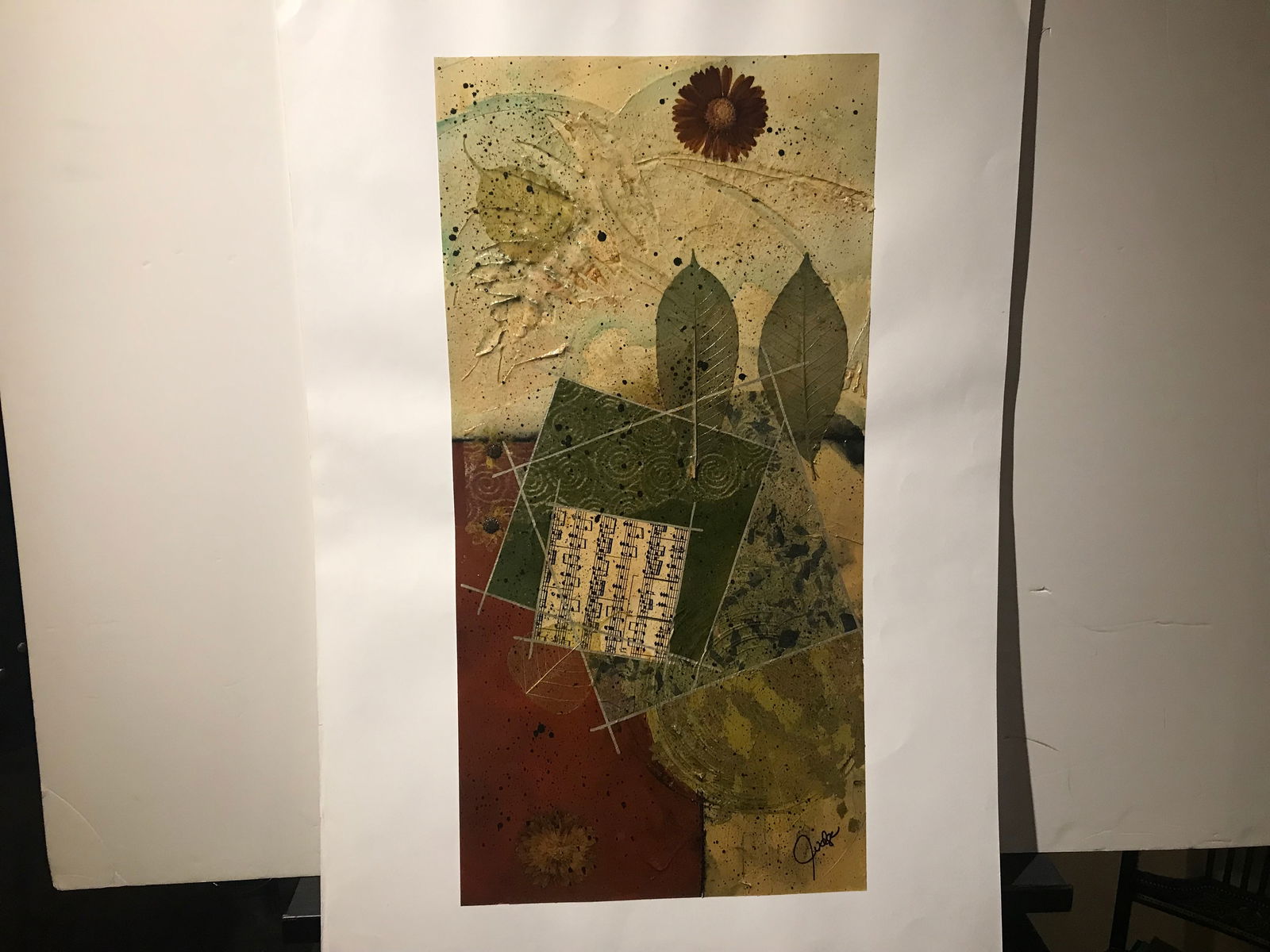 Patricia Judge Original Acrylic on Paper 18 x 36. Mixed Media (1 of 3)