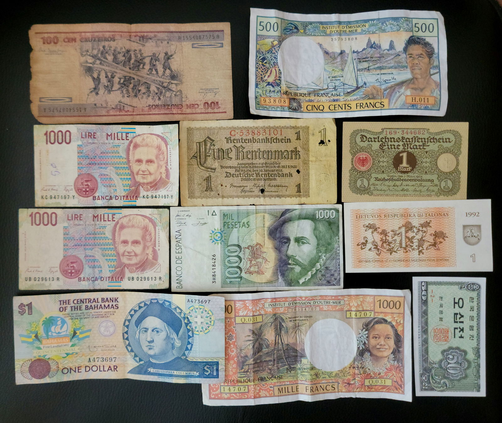 Foreign Currency Paper Note Lot (1 of 2)