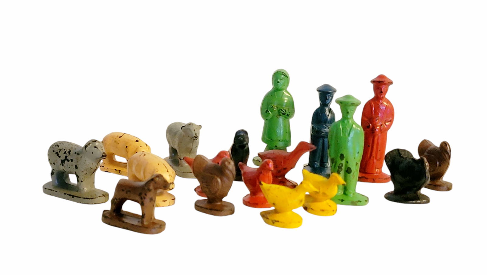 Vintage Hard Plastic Japanese Toys - Animals & Figures Lot (1 of 1)