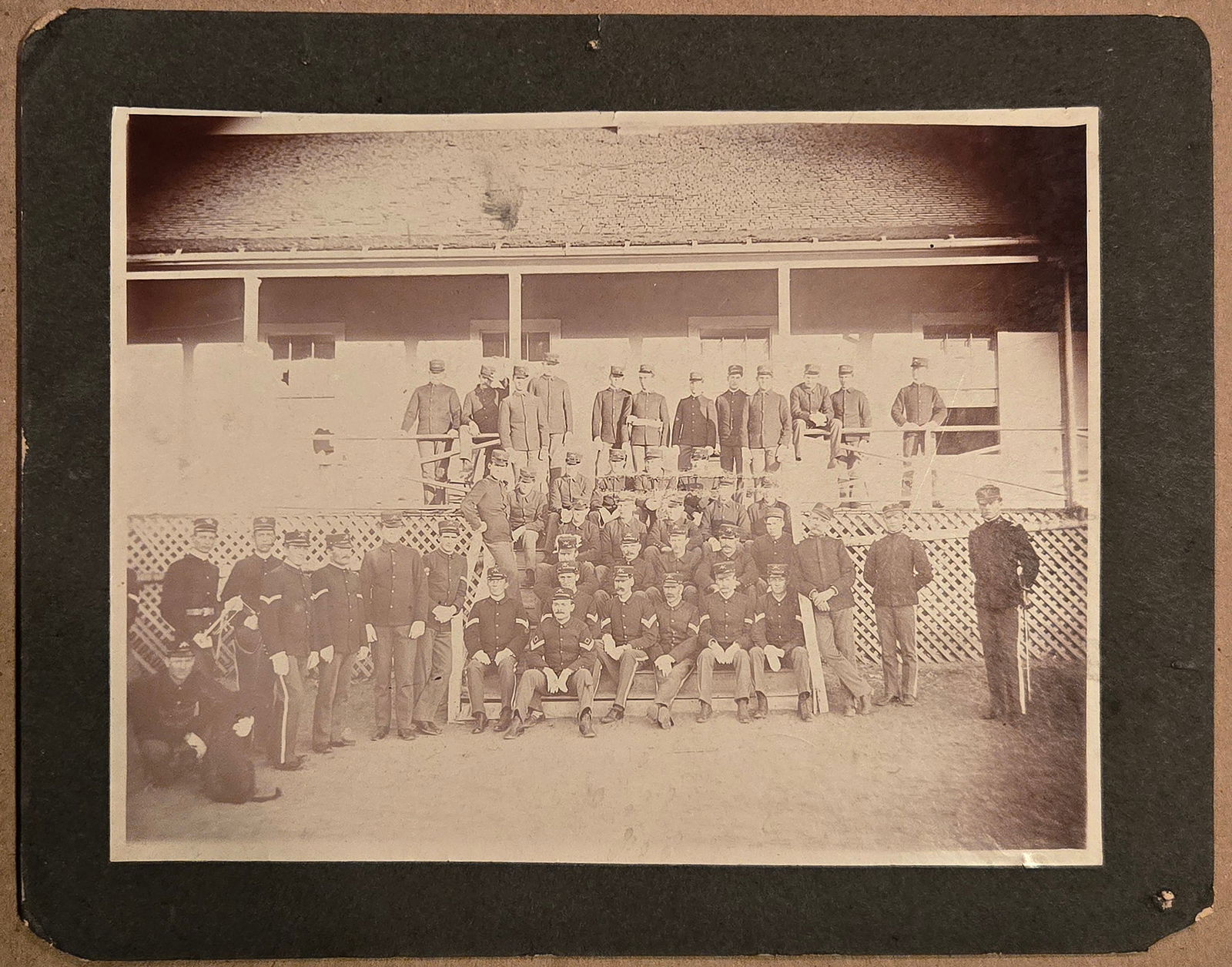 19th Century Indian Wars U.S. Infantry Platoon Photo (1 of 2)