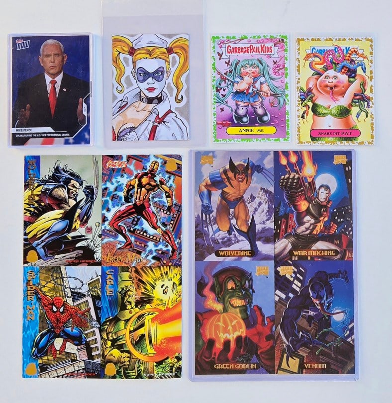 Lot of Non Sports Trading Cards: Topps Mike Pence - Garbage Pail Kids - Marvel (1 of 1)