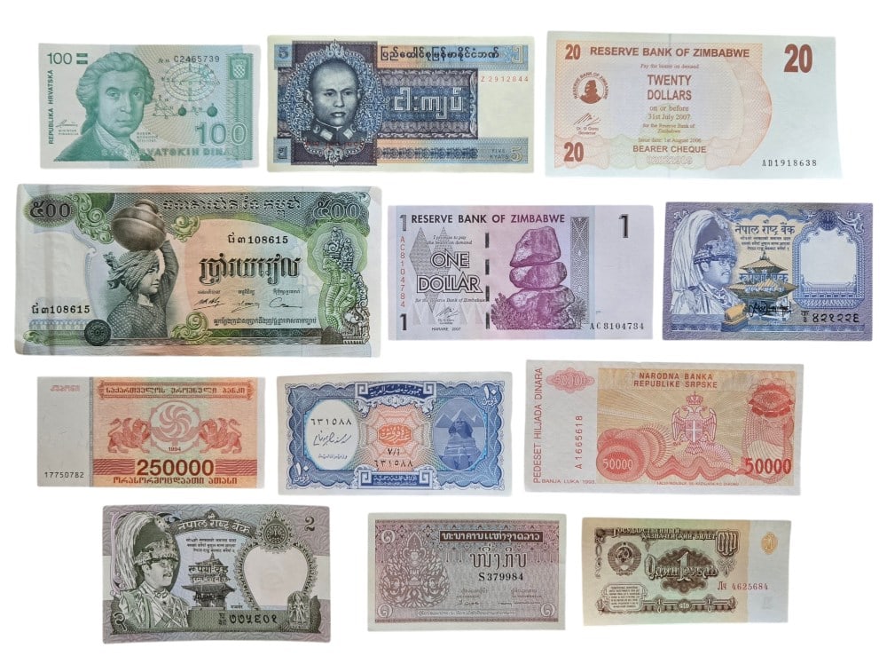 Vintage Foreign Banknote Paper Money - Polymer Lot (1 of 2)