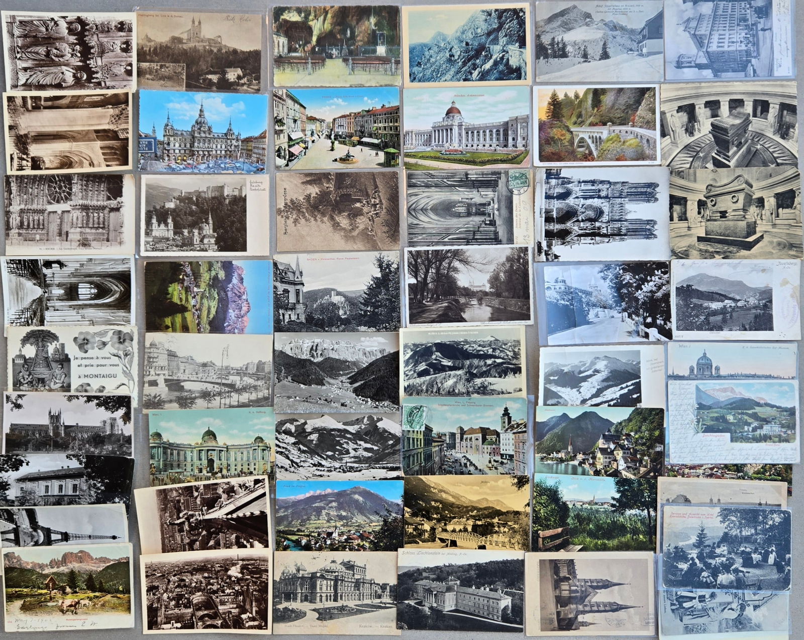 Vintage European Postcard Real Photo & Illustrated Lot of 50 (1 of 1)