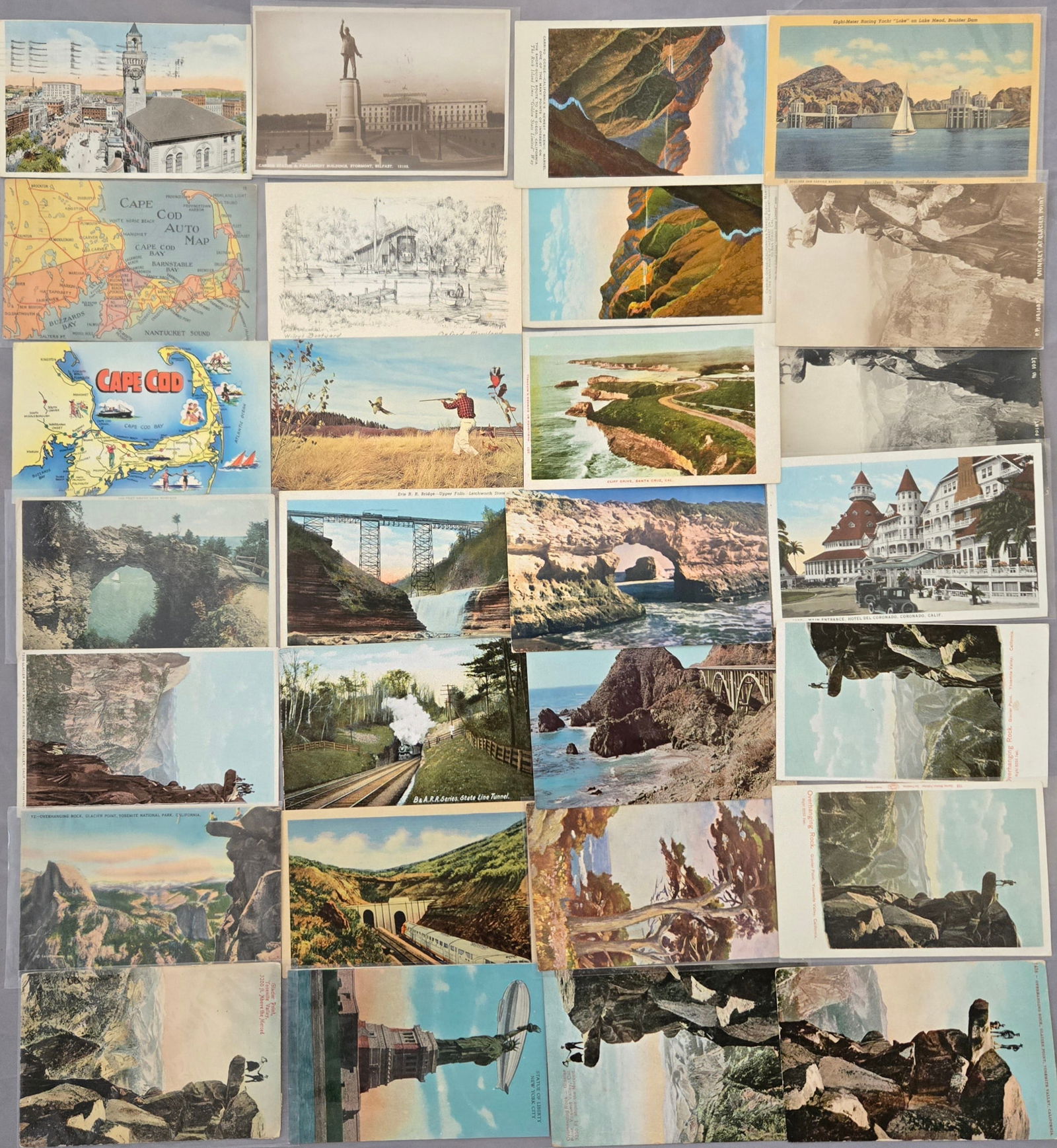 Vintage American Postcard Real Photo & Illustrated Lot of 50 (1 of 2)