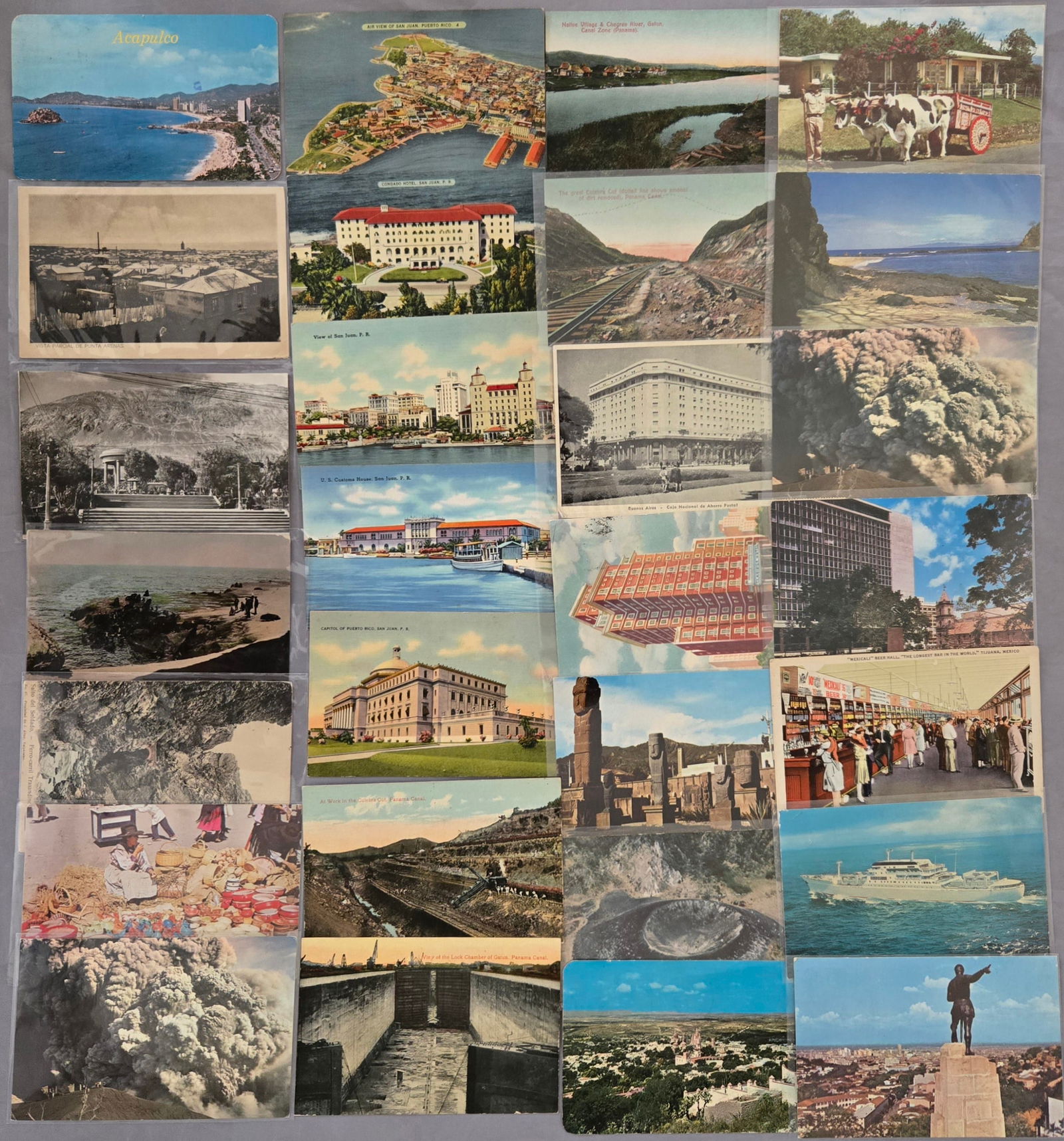 Vintage Latin American Postcard Real Photo & Illustrated Lot of 40 (1 of 2)