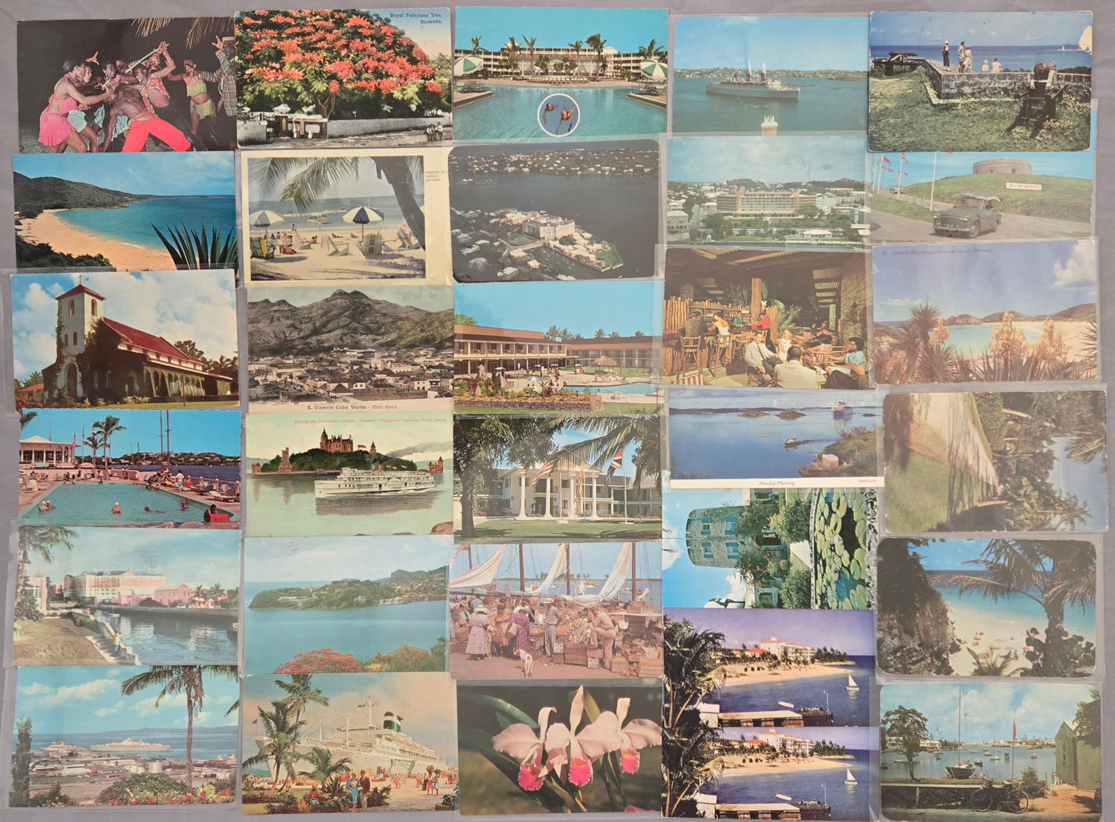 Vintage Caribbean / Island Nation Postcard Real Photo & Illustrated Lot of 50 (1 of 2)