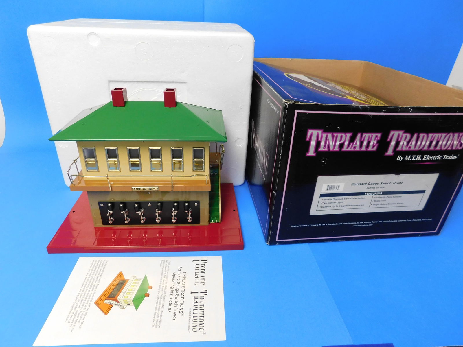 MTH Tinplate Standard Gauge Switch Tower 10-1124 (1 of 4)