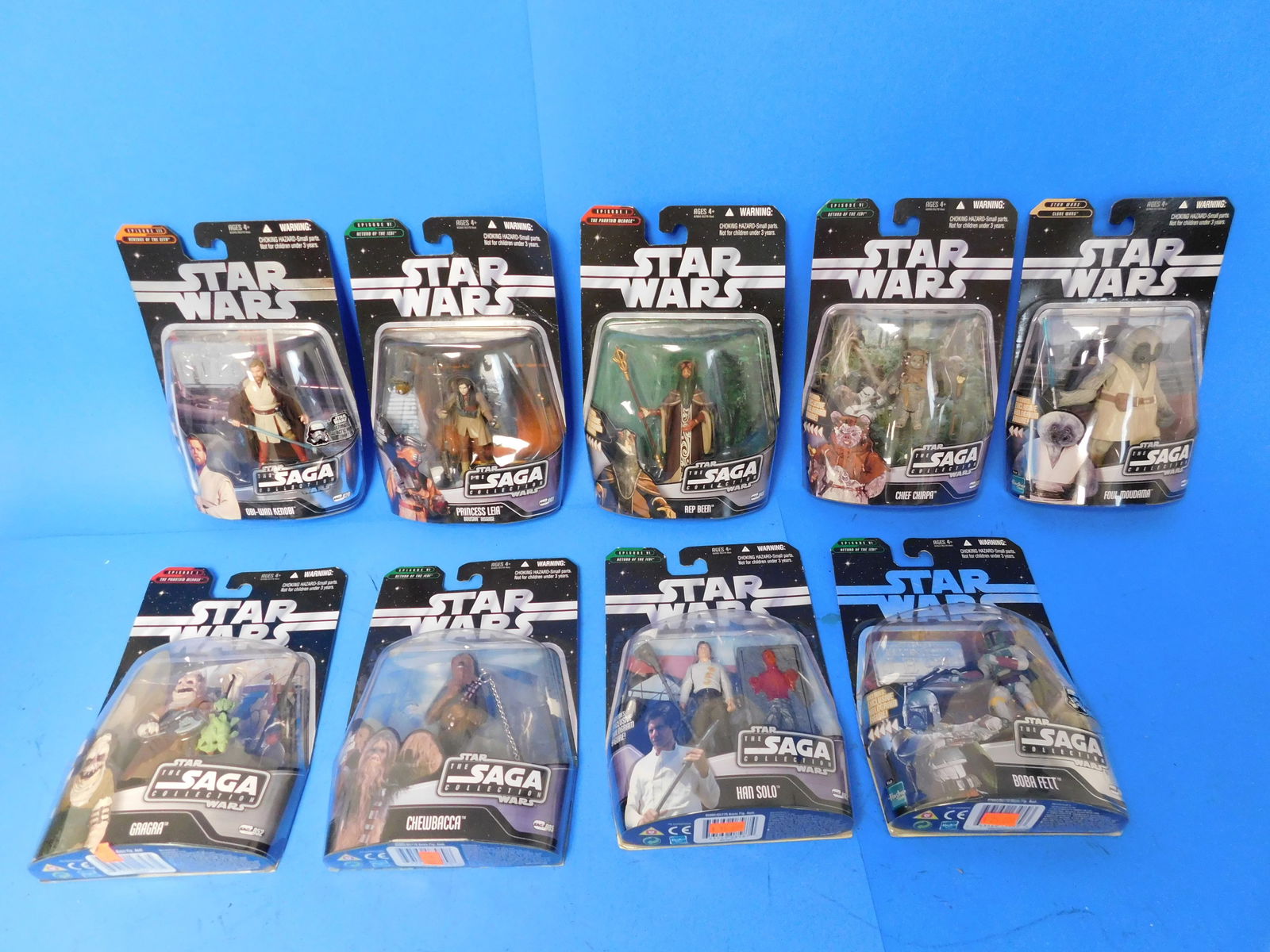 Star Wars Saga Collection 10 Figures Chewbacca Boba Fett Han Solo (1 of 6)