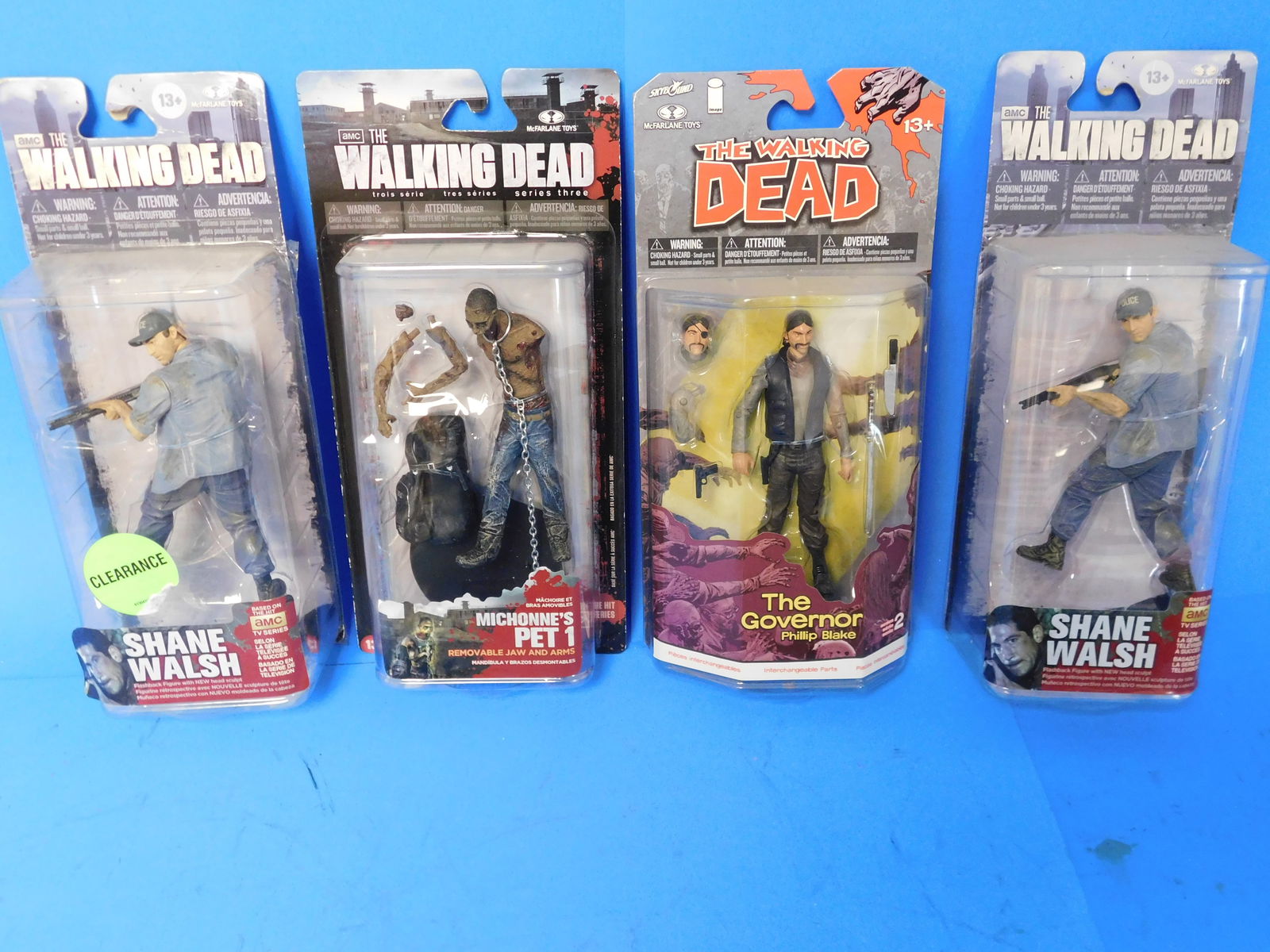 Walking Dead McFarlane Carded Figures Series 1,2,3 (1 of 4)