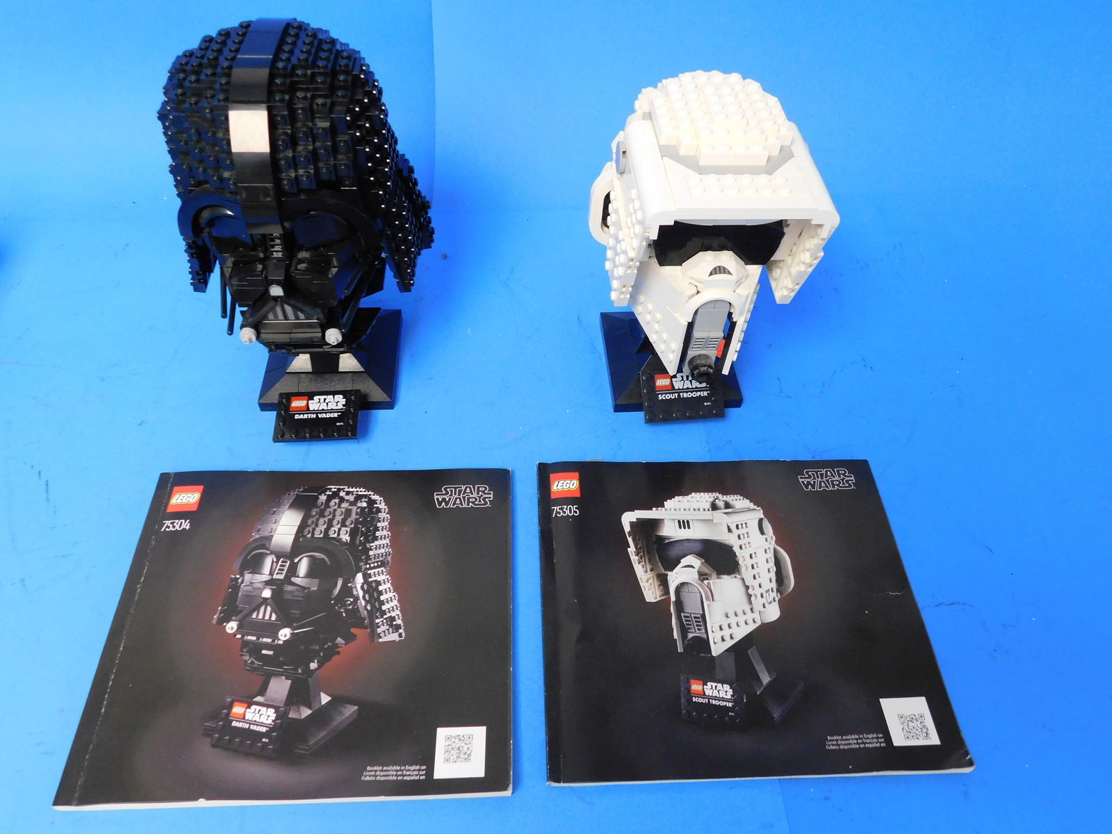 Lego 75304 75305  Star Wars Darth Vader and Scout Trooper Helmet. Loose Built up and with (1 of 4)