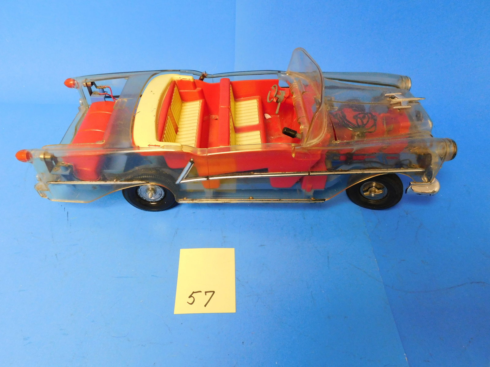 Ideal Visible 1954 Oldsmobilie: Ideal Visible 1954 Oldsmobile, clear plastic shell.