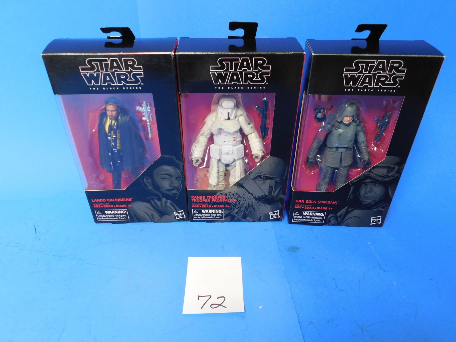 Star Wars Black Series 64 range Trooper, 65 Lando, 78 Han Solo (1 of 2)