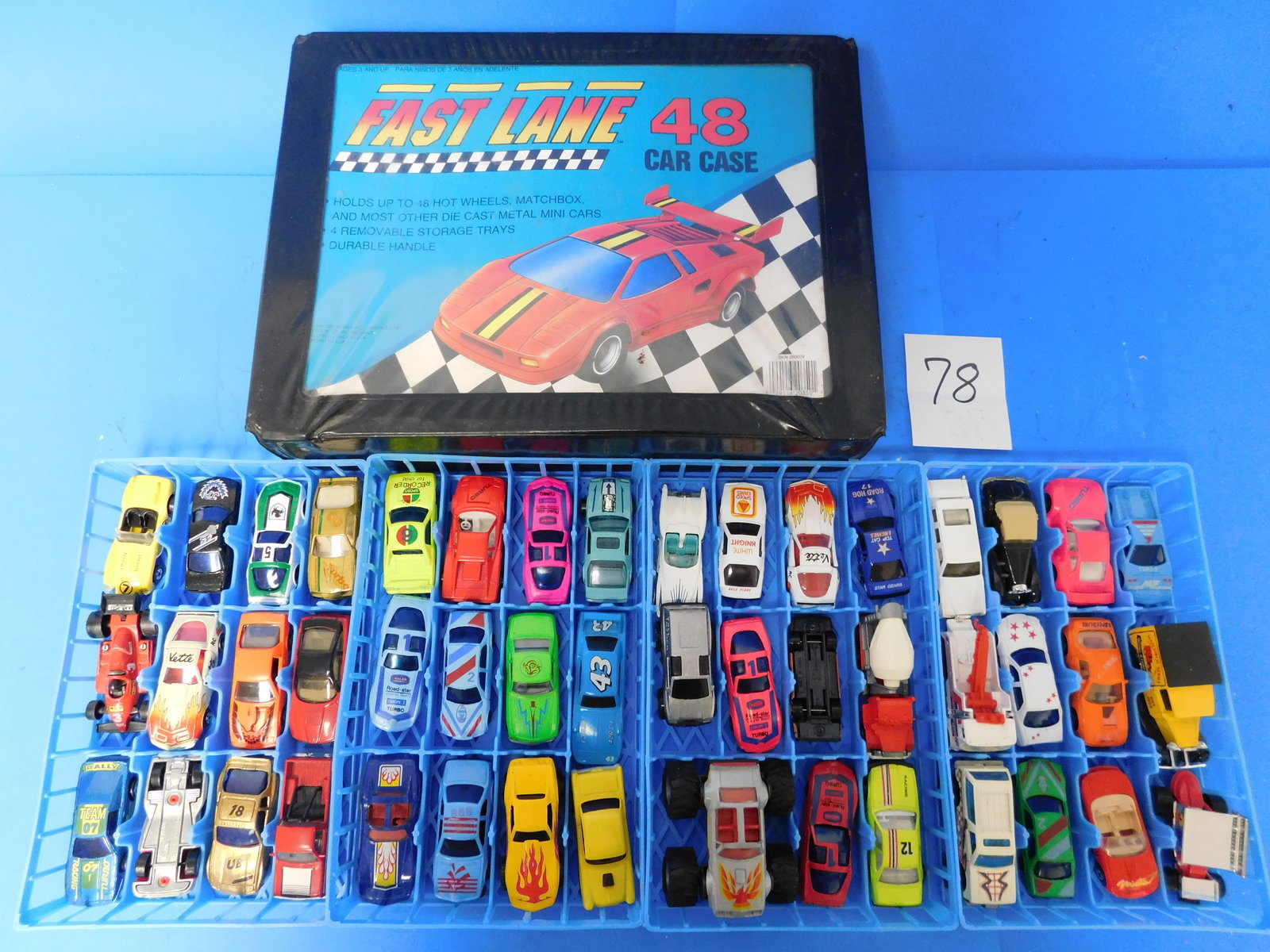 Hot Wheels matchbox and Assorted lot of 47 loose cars in case (1 of 3)