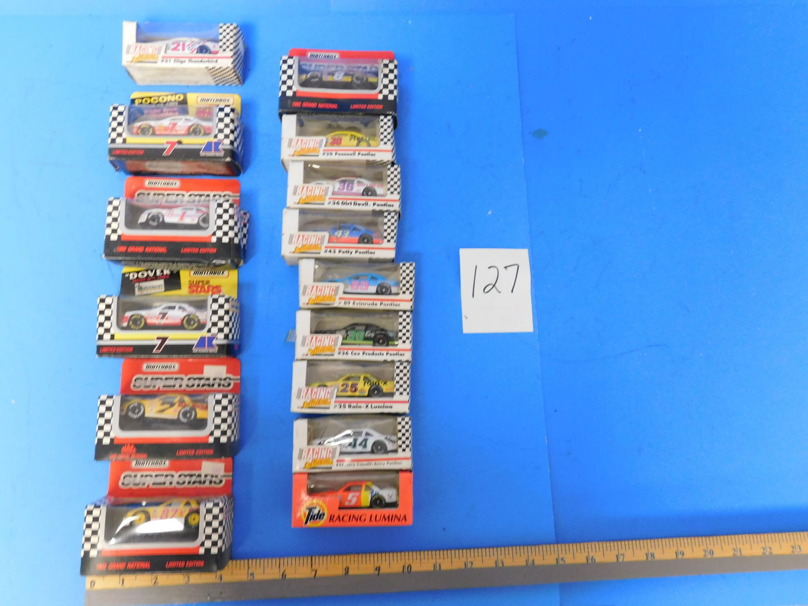 Matchbox and Revell NASCAR 1:100 Racing Collectible Cars Lot of 15 (1 of 5)