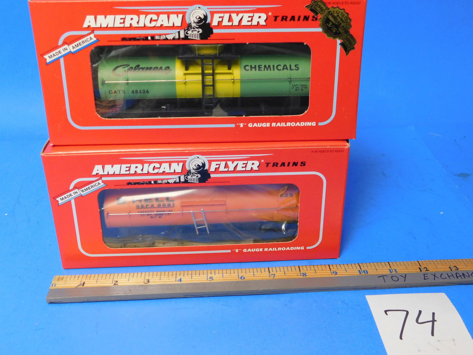 Lionel American Flyer Tank Cars two. New in Box. Store Stock (1 of 3)