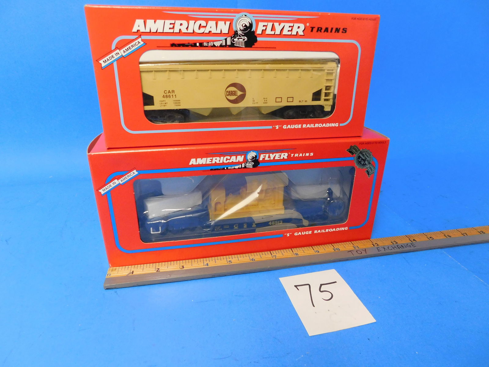 Lionel American Flyer Flat with Generator and 3 Bay Hopper. NIB (1 of 3)