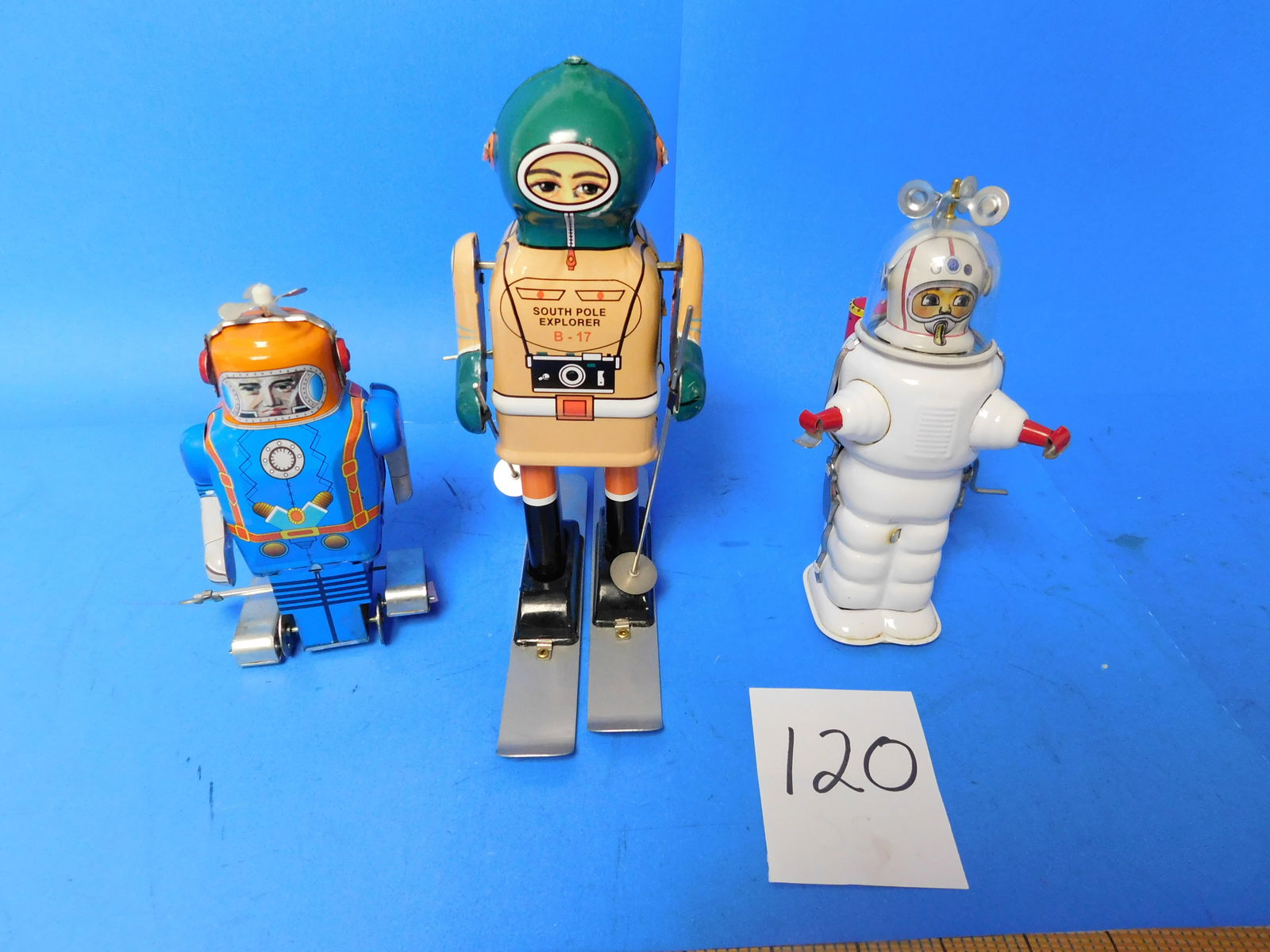 Schylling wind up robots. X-2 B-17 and Walking Astonaut (1 of 3)