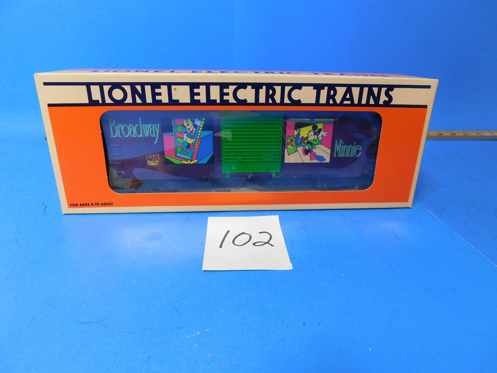 Lionel Disney Minnie Mouse 6-19271 Broadway Minnie Hi-Cube Boxcar New in Box: Lionel Disney 6-19271 Broadway Minnie high Cube. New in box. Old store stock