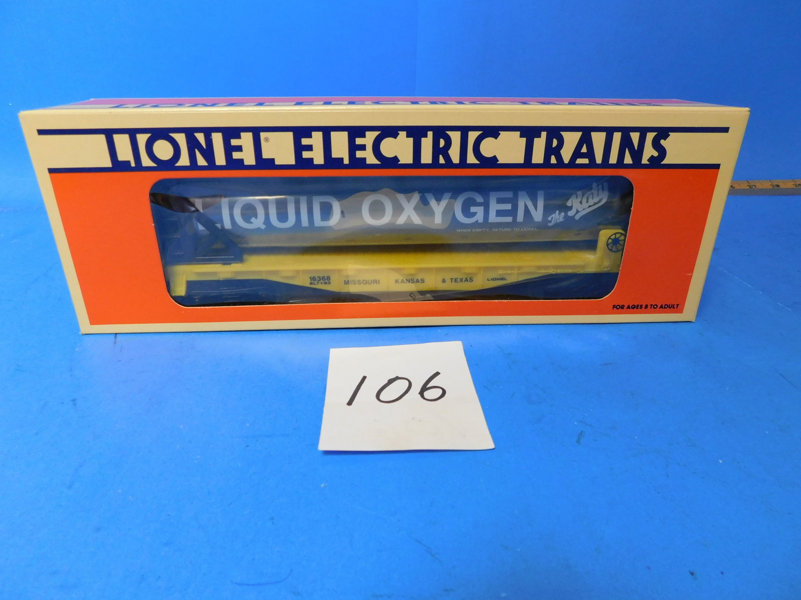 Lionel "KATY" Liquified Oxygen Car 6-16368 new in box: Lionel KATY Liquified Oxygen car. New old stock.