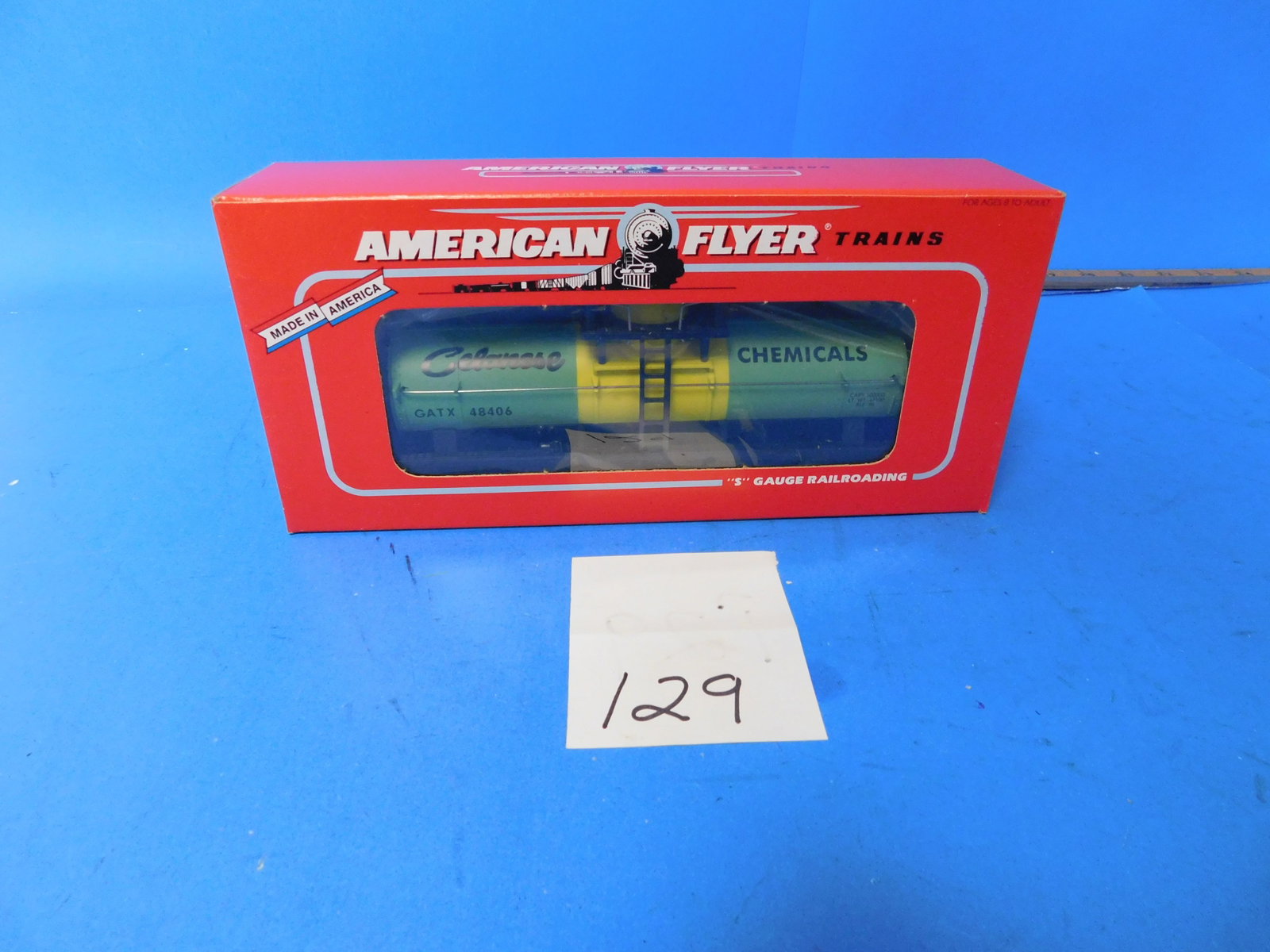American Flyer Celenese Chemicals Tank Car 6-48406 new in box. Old store stock: American Flyer Tank Car. 6-48406 Celanese Chemicals. New in box. Old store stock