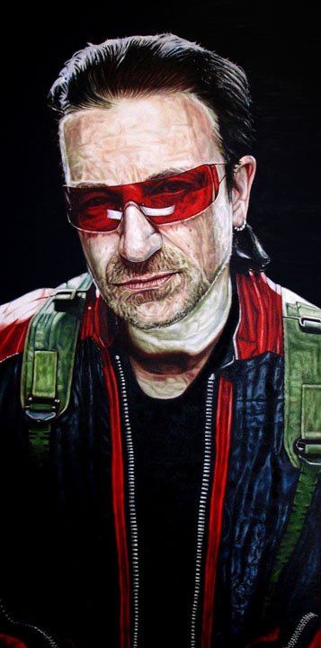 Mark Baker 4 pieces Oil & Acrylic 100x50cm each