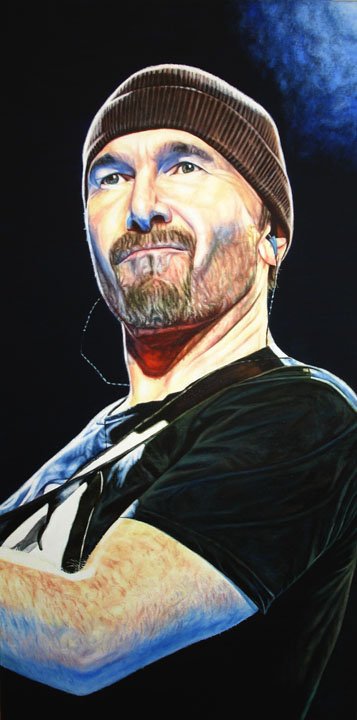 Mark Baker 4 pieces Oil & Acrylic 100x50cm each - 2