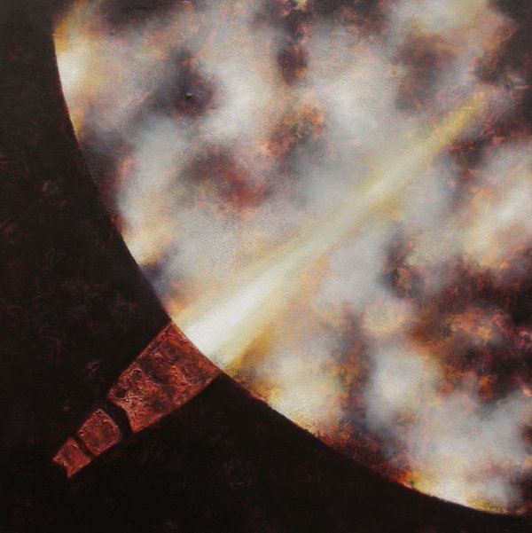 Tim Goulding 2 Oil & Marble Dust on Canvas 100x100c