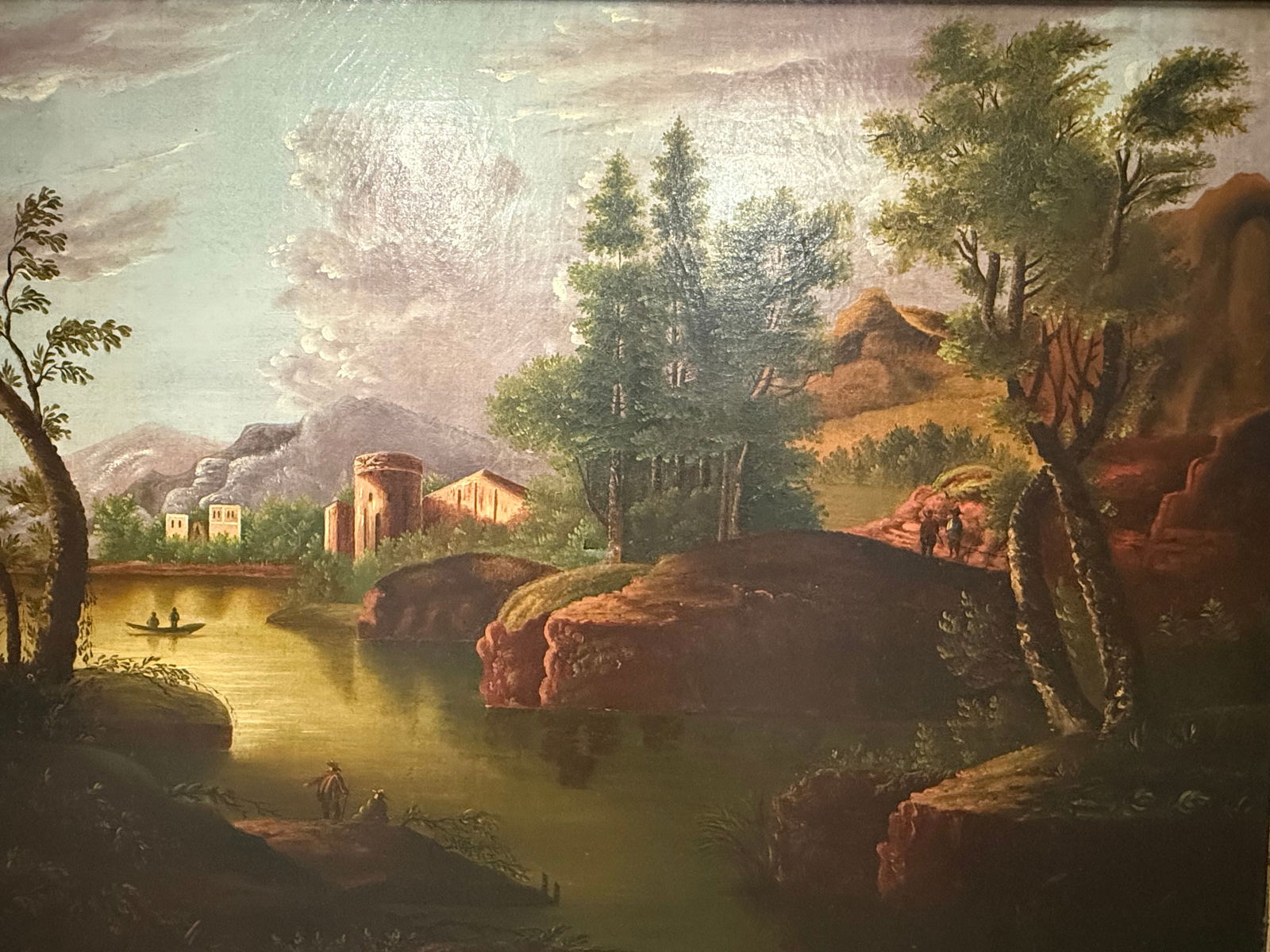 Oil on Canvas, Hudson River school, West Point on the Hudson River, Thomas Chambers (1 of 4)