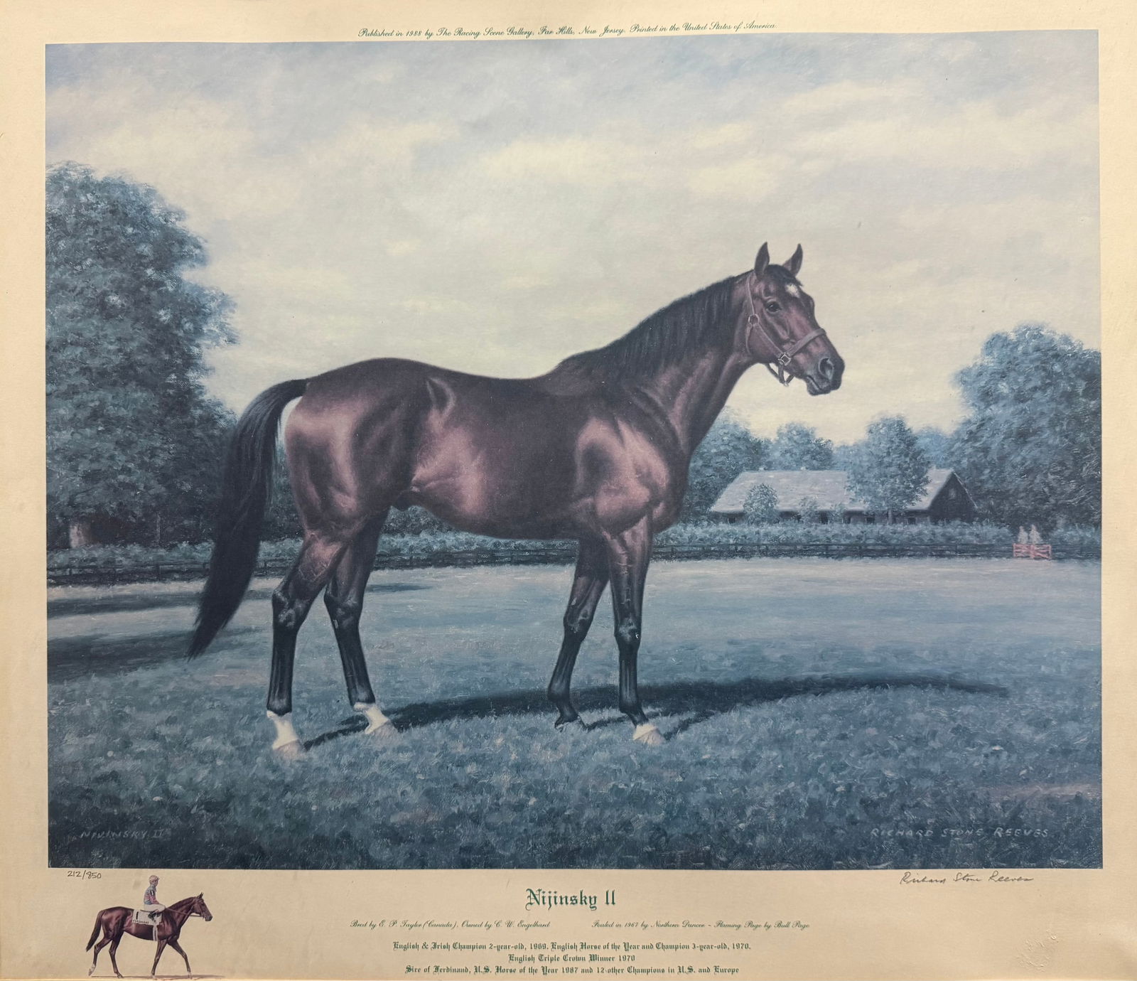 Richard Stone Reeves (American, 20th C) â€?Nijinksy IIâ€? Limited Edition Print Pencil (1 of 4)