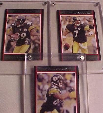 3 -2007 Bowman Football - STEELERS - Roethusberger: 2007 BOWMAN FOOTBALL - WILLIE PARKER, HINES WARD, BEN ROETHUSBERGER; STEELERS