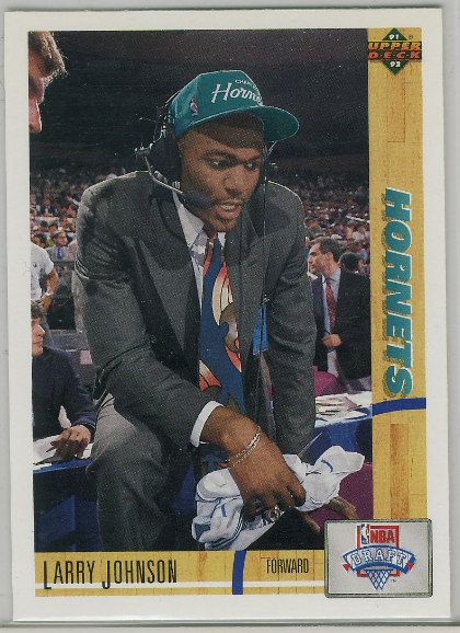 Lot-60 Cards 91-92 Upper Deck Larry Johnson: 1991-1992 Upper Deck Basketball cards. 60 card lot of Larry Johnson Rookies.