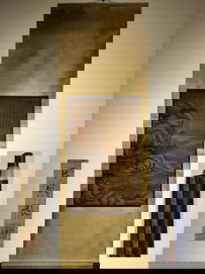 Chinese scroll painting Song dynasty Juran: Size: Height 85 cm - Width 54 cm Materials: ink color and paper Time Period: Song dynasty Manufactured by: Juran Origin: China Juran was a Chinese landscape painter of the late Five Dynasties