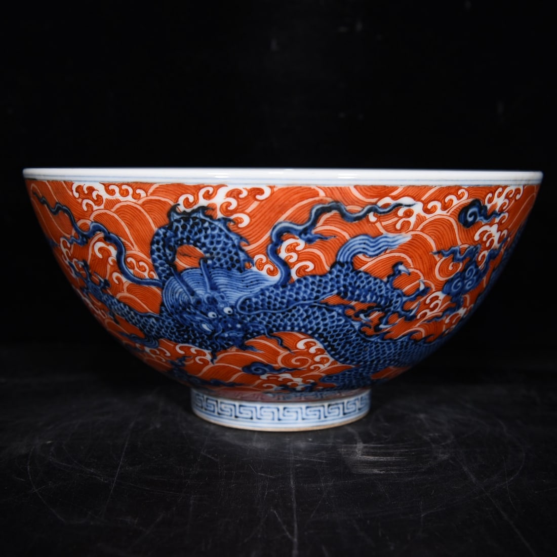 Chinese blue and red porcelain bowl Ming dynasty Xuande Mark & Period (1 of 9)