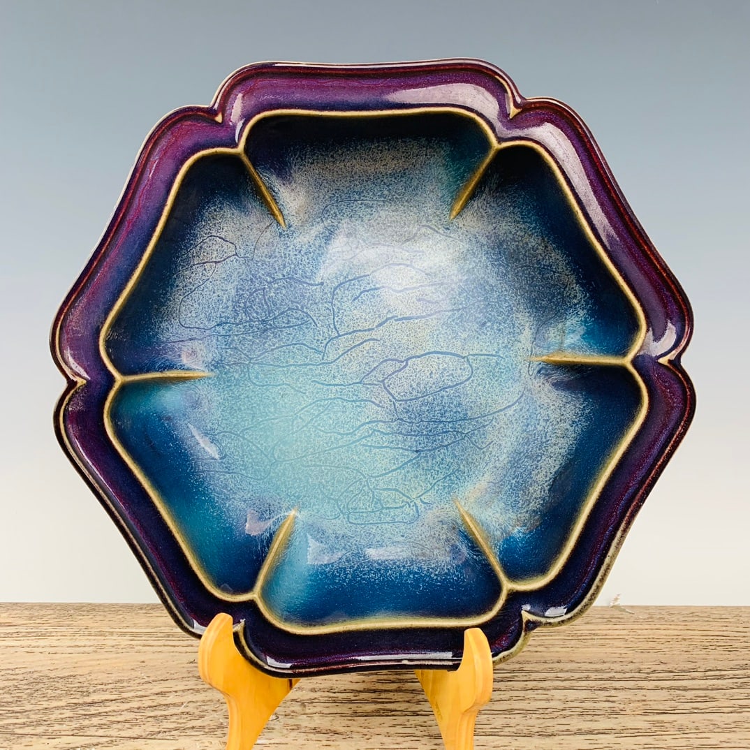 Chinese jun kiln porcelain washer Song dynasty (1 of 9)