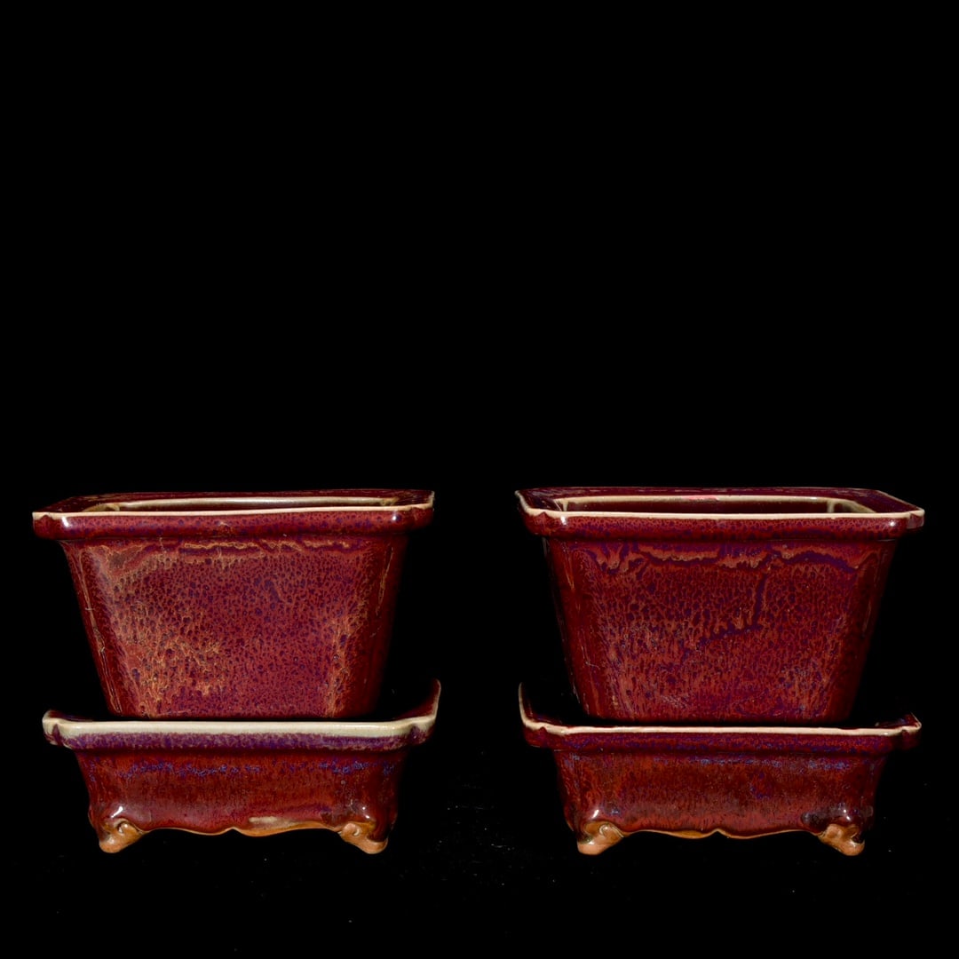 Chinese jun kiln porcelain flowerpot pair Song dynasty: Size: Width 13 cm - Height 11.5 cm Materials: Porcelain Time Period: Song dynasty Manufactured Date: 10th-c Period Object: Chinese Antique ⛨ Purchase With Confidence ✔ Verified Auct