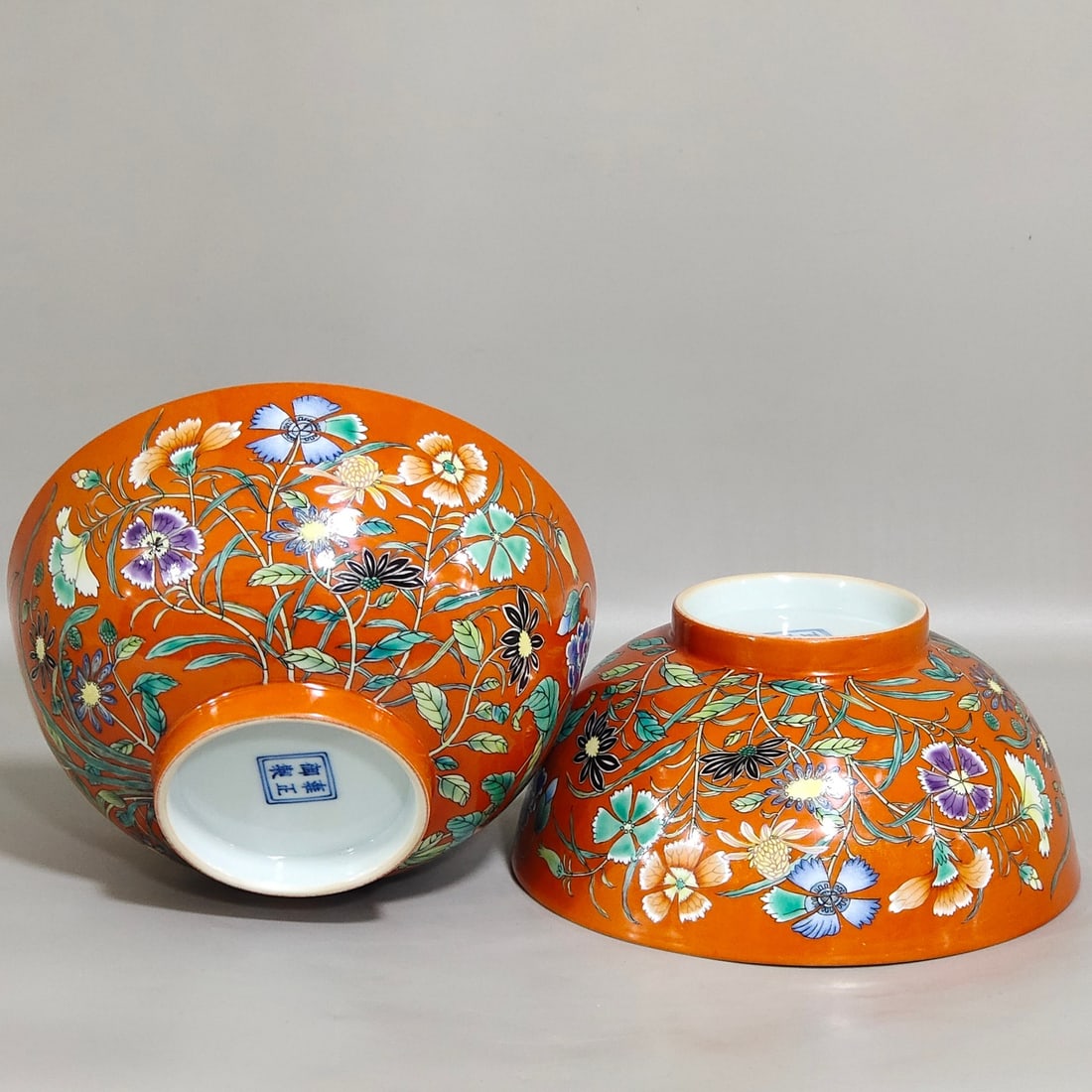 Chinese famille rose porcelain bowl pair Qing dynasty Yongzheng Mark & Period: Size: Width 15 cm - Height 7 cm Materials: Porcelain Time Period: Qing dynasty Manufactured Date: Yongzheng Mark & Period Object: Chinese Antique ⛨ Purchase With Confidence ✔ Verifi