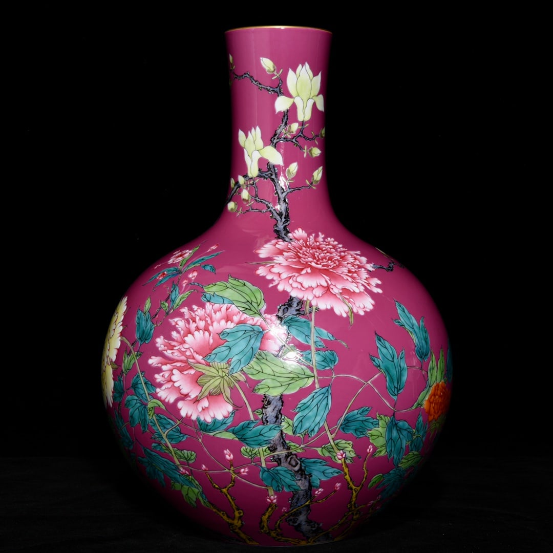 Chinese famille rose porcelain vase Qing dynasty Yongzheng Mark & Period (1 of 9)