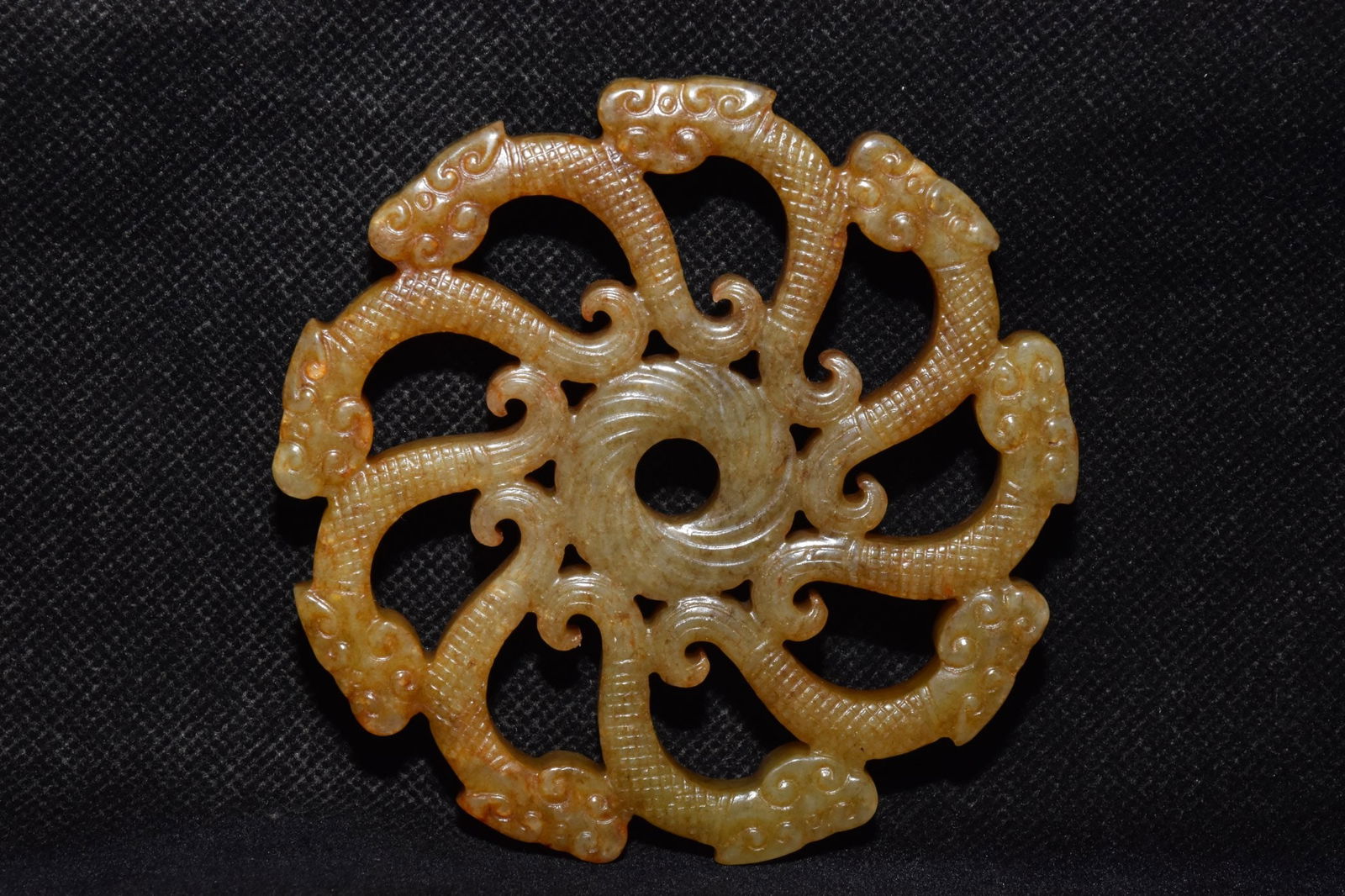 Chinese Hongshan culture jade carved ornaments (1 of 10)