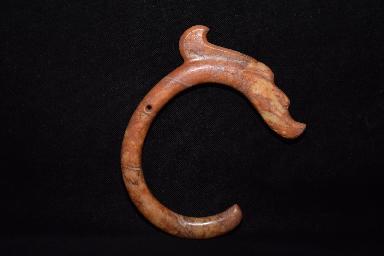 Chinese Hongshan culture jade carved ornaments: Size: Height 16.5 cm - Width 16 cm Materials: Natural Jade Time Period: Hongshan Culture Manufactured Date: 3000-BC Object: Chinese Antique ⛨ Purchase With Confidence ✔ Verified Auc