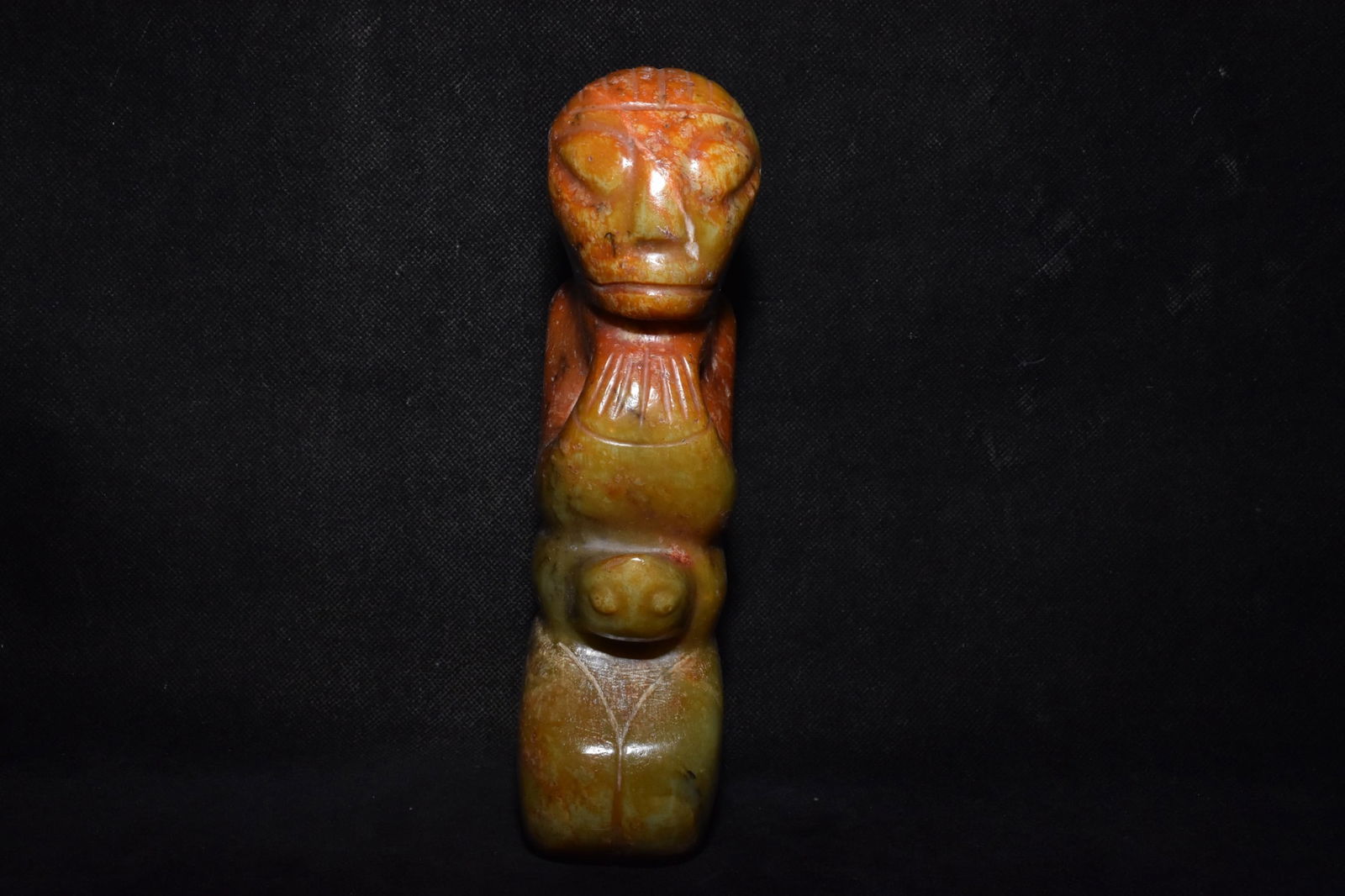 Chinese Hongshan culture jade carved ornaments: Size: Height 20 cm - Width 5.8 cm Materials: Natural Jade Time Period: Hongshan Culture Manufactured Date: 3000-BC Object: Chinese Antique ⛨ Purchase With Confidence ✔ Verified Auct